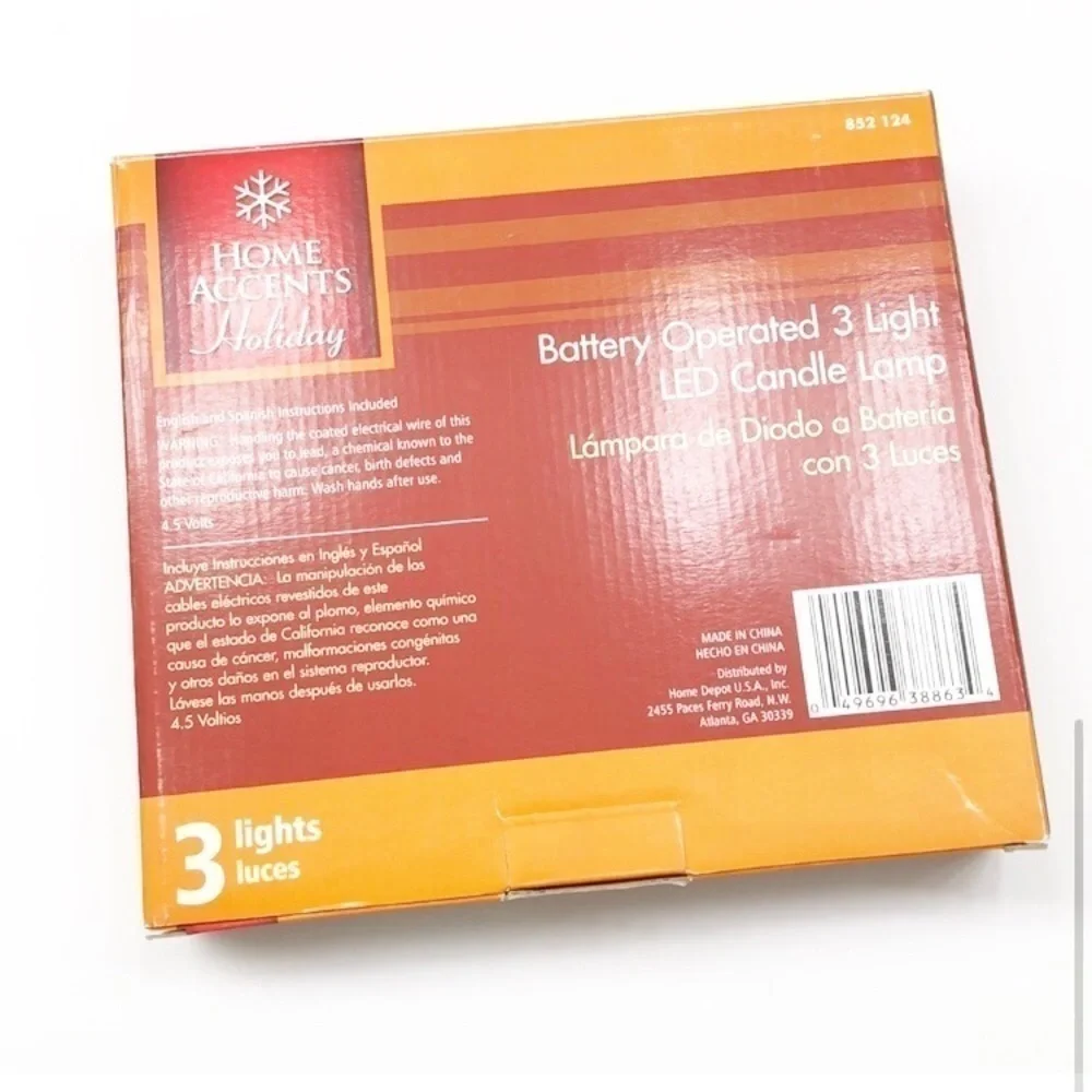 NEW 3-light LED candle lamp battery operated lamp